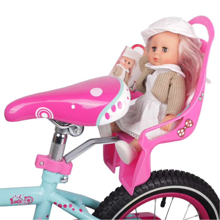 Purple Doll Bike Seat Bikes Up Doll Carrier Crystal Design Blue 